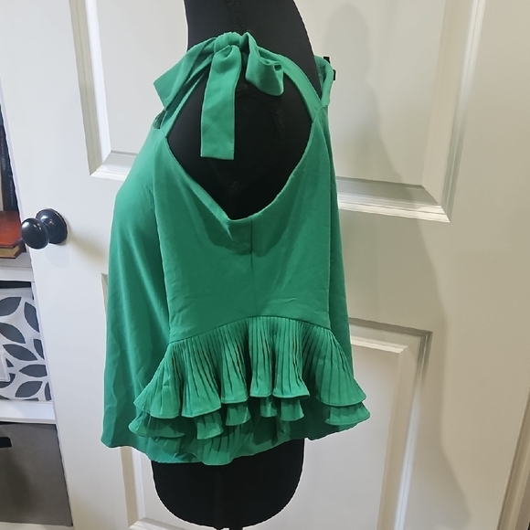 Gianni Bini Emerald Ruffle Sleeve Top - Picture 5 of 5
